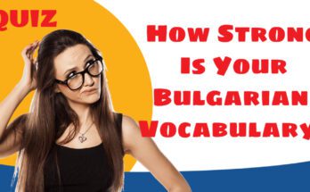 quiz Bulgarian vocabulary