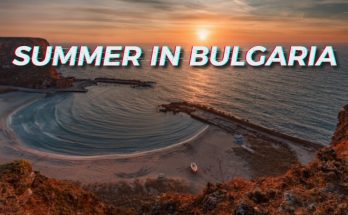Beach summer Bulgaria sunset