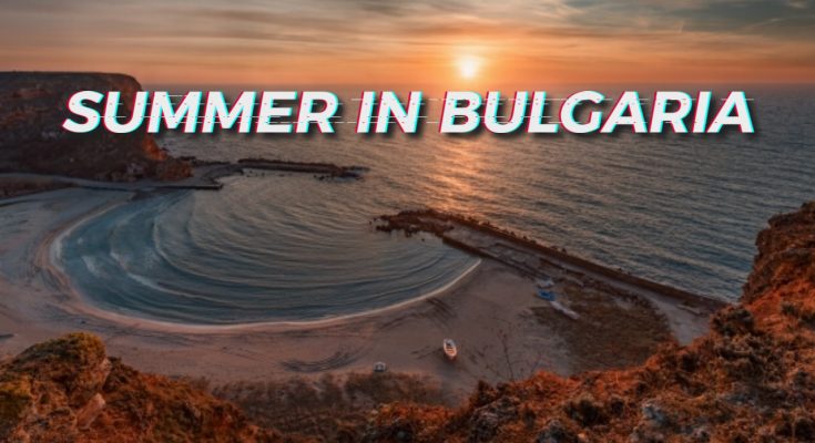 Beach summer Bulgaria sunset