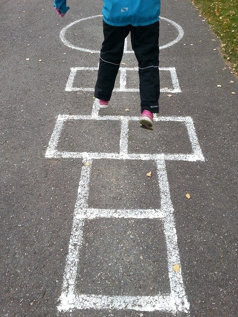 Hopscotch during quarantine